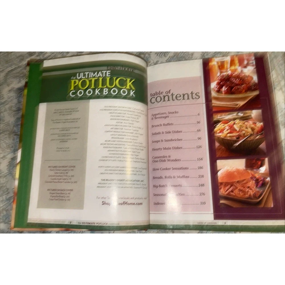 Vintage 2011 Taste Of Home Ultimate Potluck Cookbook Recipes‎ Cook Book